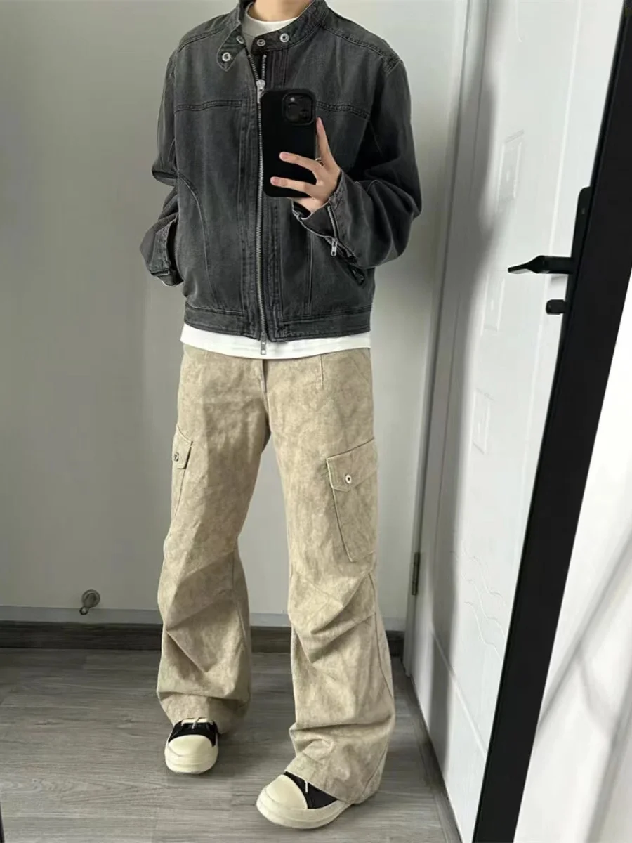 Винтажный джинсовый джинсовый джет с подкладкой и воротником-стойкой в американском стиле в стиле ретро, мотоциклетный джет High Sense
Винтажный джинсовый джинсовый джет с подкладкой и воротником-стойкой в американском стиле в стиле ретро, мотоциклетный джет High Sense