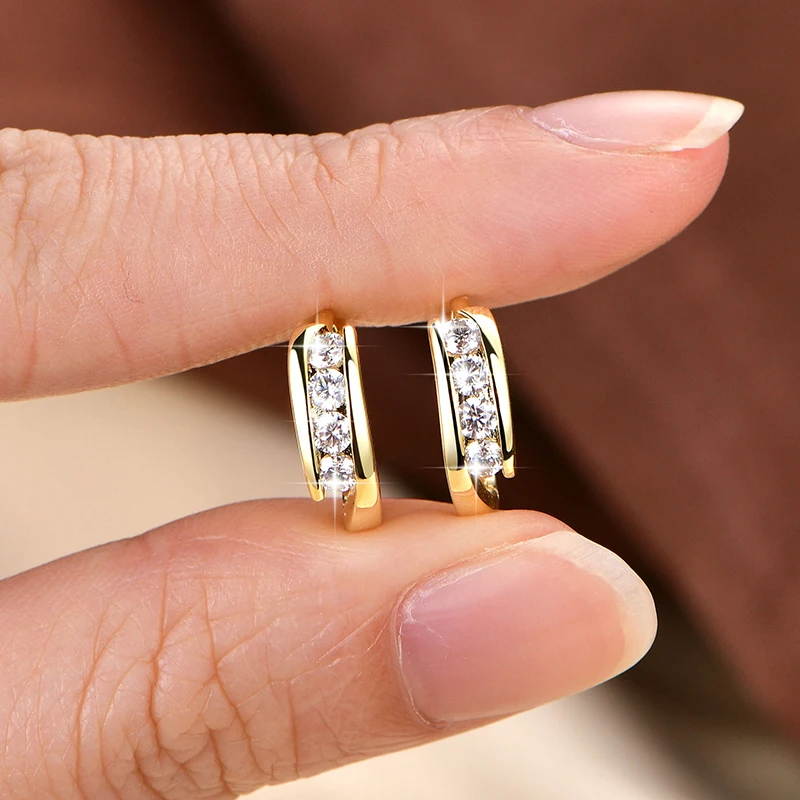 Серьги-кольца RAPRGOLD с круглыми муассанитами и инкрустацией, для женщин, из золота 14K, изящные ювелирные изделия, подарок с сертификатом GRA
Серьги-кольца RAPRGOLD с круглыми муассанитами и инкрустацией, для женщин, из золота 14K, изящные ювелирные изделия, подарок с сертификатом GRA