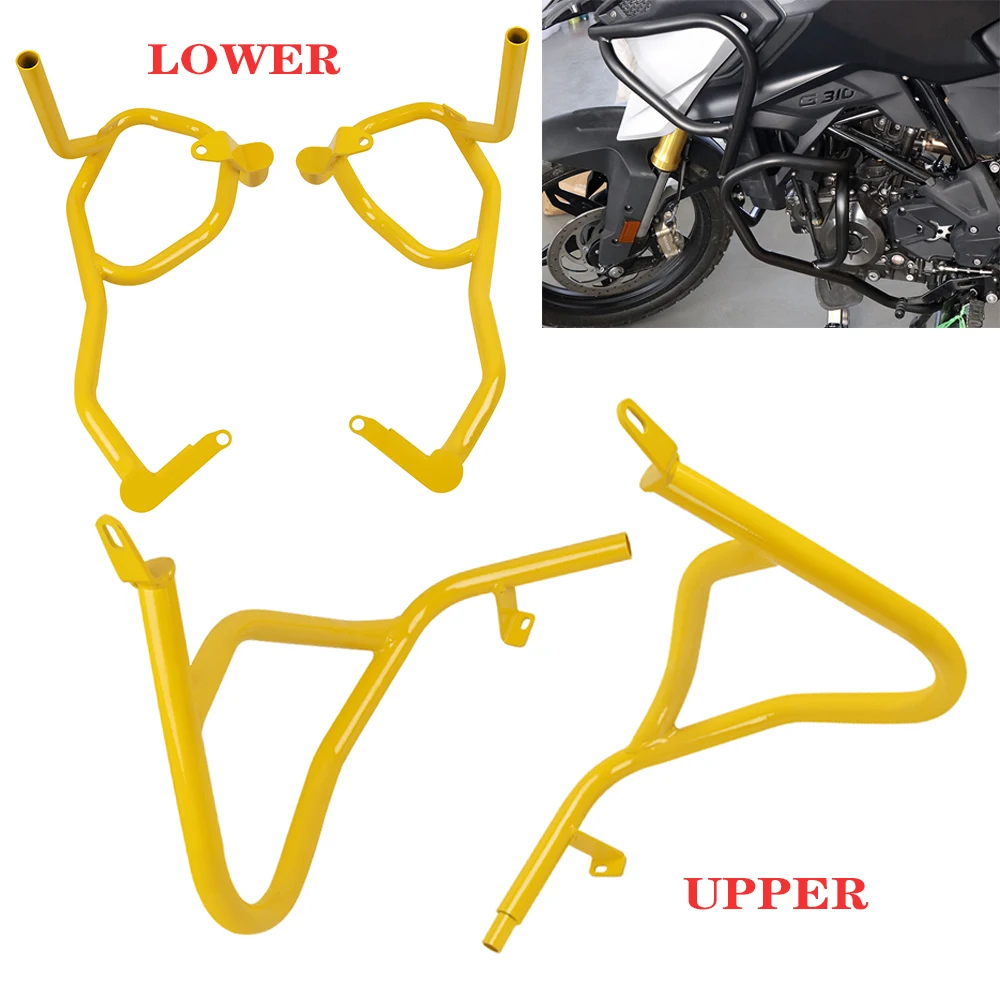 Motorcycle Highway Crash Bars Bumper Upper&Lower Engine Tank Guard Stunt Cage Protector For BMW G310GS G310R G310 R/GS 2022 2023
Motorcycle Highway Crash Bars Bumper Upper&Lower Engine Tank Guard Stunt Cage Protector For BMW G310GS G310R G310 R/GS 2022 2023