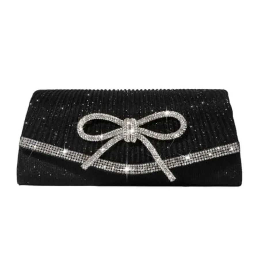 Trisapu Bow Evening Bag Sparkly Clutch Purses for Women Wedding Glitter Rhinestone Party Prom Purse Dressy Clutch Bags Bow, Spa
Trisapu Bow Evening Bag Sparkly Clutch Purses for Women Wedding Glitter Rhinestone Party Prom Purse Dressy Clutch Bags Bow, Spa