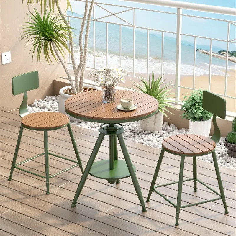 Outdoor milk tea shop casual dining table and chairs outdoor waterproof and sunscreen one table and two chairs combination balco
Outdoor milk tea shop casual dining table and chairs outdoor waterproof and sunscreen one table and two chairs combination balco