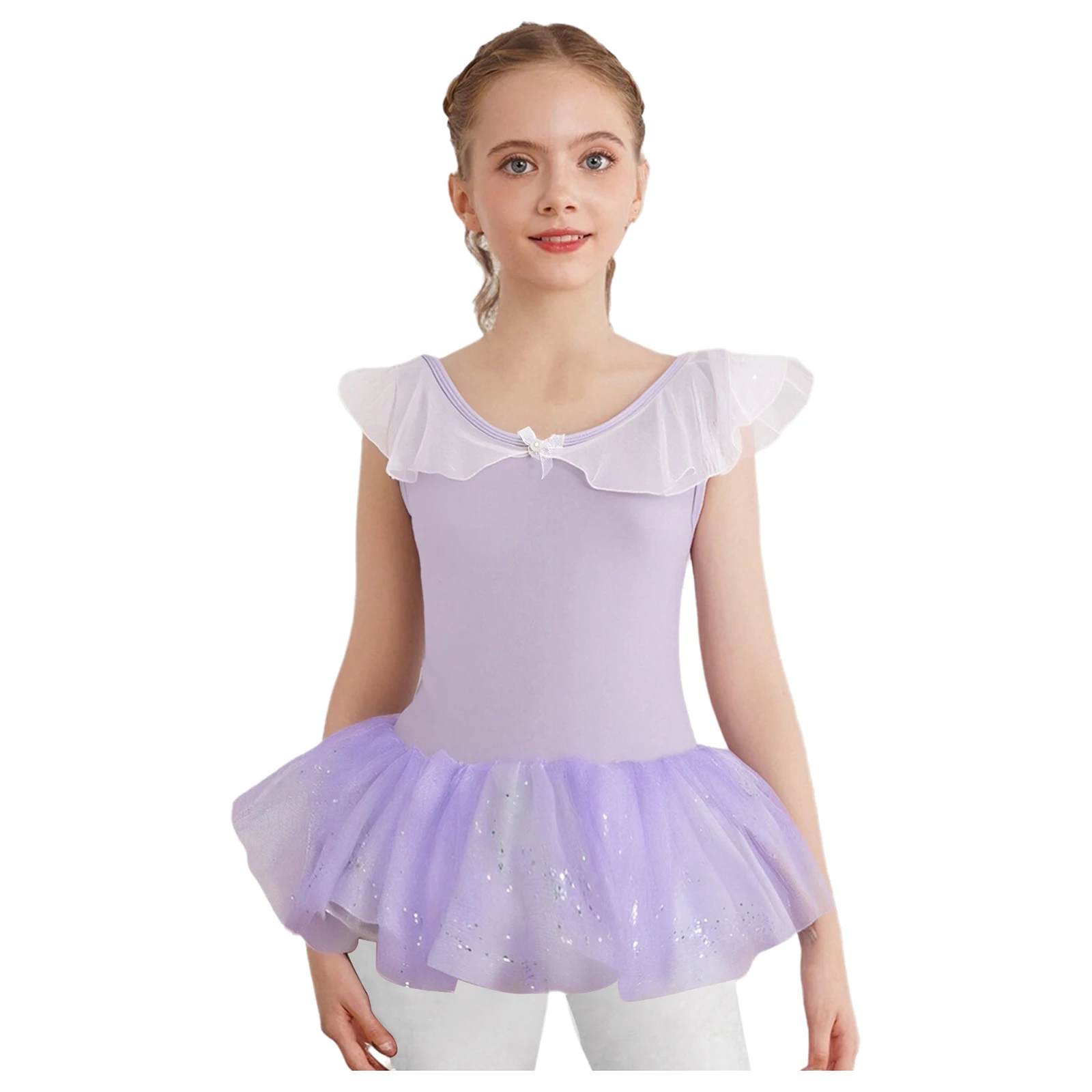 Kids Girls Tender Ballet Swan Tutu Dance Leotard Skirt Sets Sleeveless Stretchy Leotard with Tutu Skirt Ballet Performing Wear
Kids Girls Tender Ballet Swan Tutu Dance Leotard Skirt Sets Sleeveless Stretchy Leotard with Tutu Skirt Ballet Performing Wear