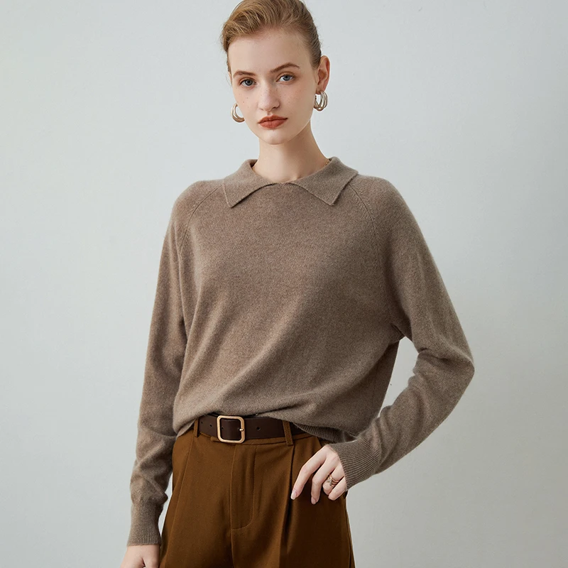 Women's Pullover Sweater with Lapel Cashmere Sweater New Loose Long Sleeve Top Knitted with Wool Underlay for Women
Women's Pullover Sweater with Lapel Cashmere Sweater New Loose Long Sleeve Top Knitted with Wool Underlay for Women