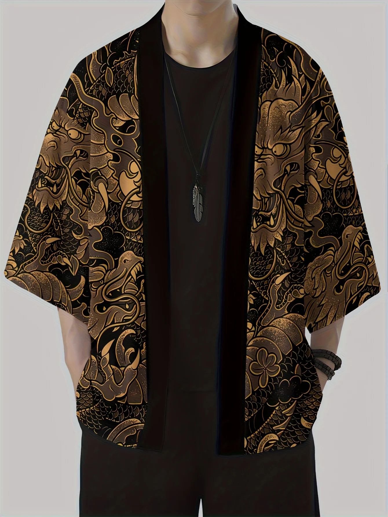 2026 Summer New Men's Kimono 3D Trend Brand Dragon Pattern Printed Fashion Outdoor Comfortable Lightweight Soft
2026 Summer New Men's Kimono 3D Trend Brand Dragon Pattern Printed Fashion Outdoor Comfortable Lightweight Soft