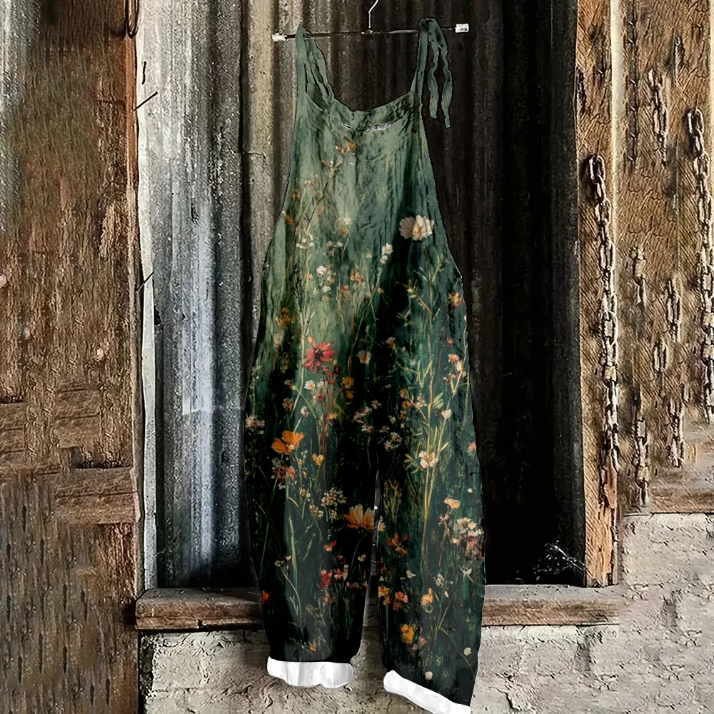 3D Oil Painting Flower Print Female Sexy Adjustable Suspender Romper Spring Summer Outdoor Vacation Casual Suspender Pants
3D Oil Painting Flower Print Female Sexy Adjustable Suspender Romper Spring Summer Outdoor Vacation Casual Suspender Pants
