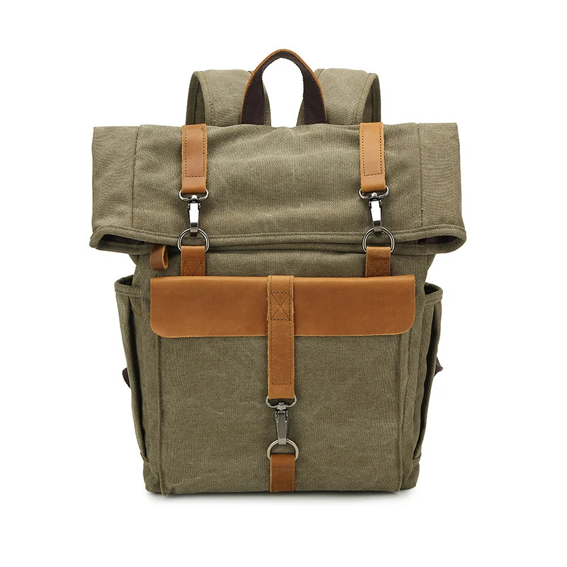 Retro canvas bag, convenient backpack, computer bag, casual travel bag, outdoor water-washed hiking bag Retro canvas backpack
Retro canvas bag, convenient backpack, computer bag, casual travel bag, outdoor water-washed hiking bag Retro canvas backpack