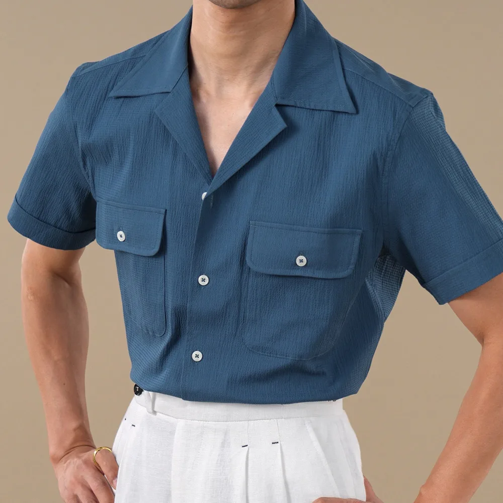Cotton Blend Breathable Cuban Collar Short Sleeved Shirt Men's 2026 Summer Thin Business Casual Top Quality Shirt Moda Hombre
Cotton Blend Breathable Cuban Collar Short Sleeved Shirt Men's 2026 Summer Thin Business Casual Top Quality Shirt Moda Hombre