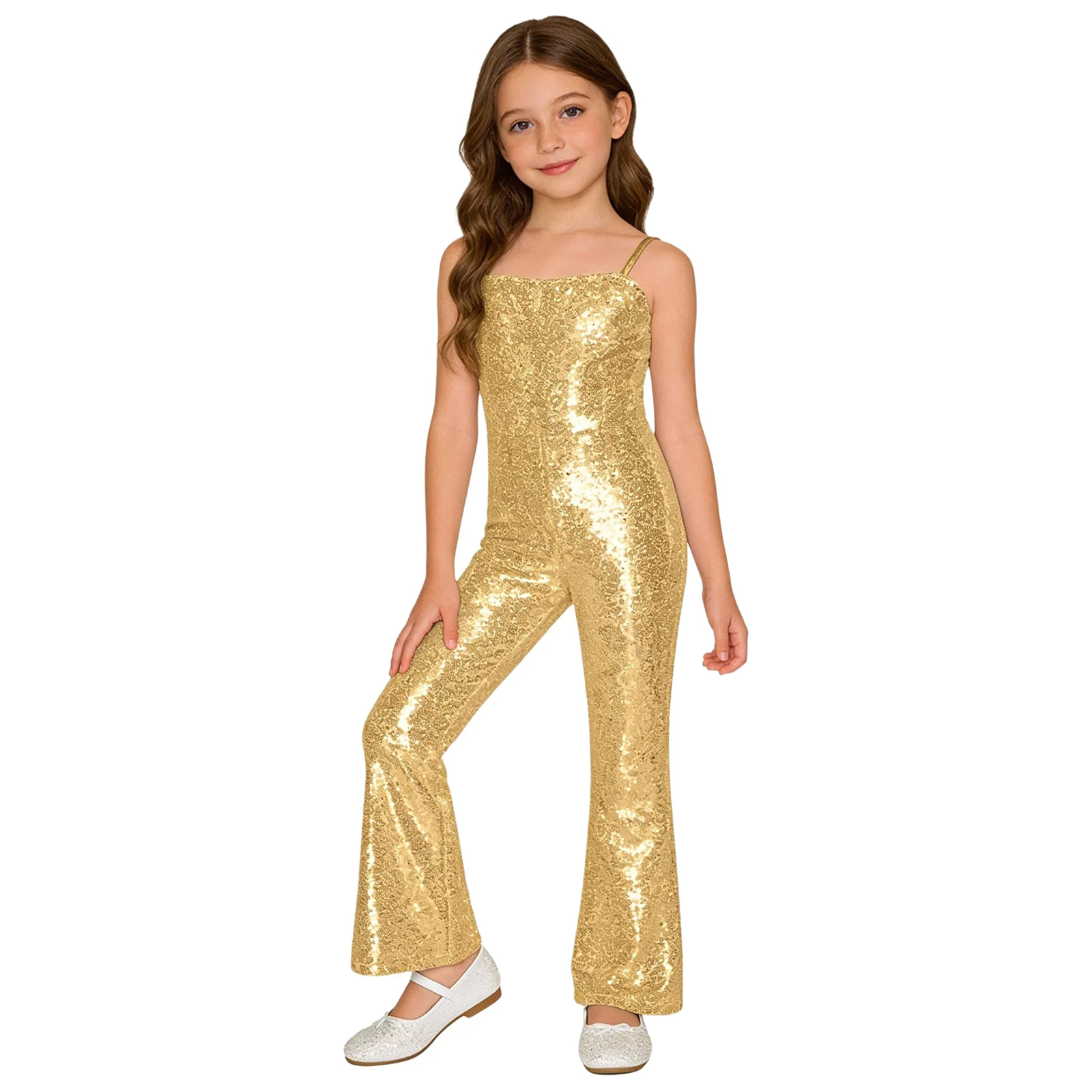 Kids Girls Movie Doll Cosplay Jumpsuit 70s 80s Retro Hippie Disco Jazz Dance Costume Shiny Sequins Zipper Bell Bottom Bodysuit
Kids Girls Movie Doll Cosplay Jumpsuit 70s 80s Retro Hippie Disco Jazz Dance Costume Shiny Sequins Zipper Bell Bottom Bodysuit