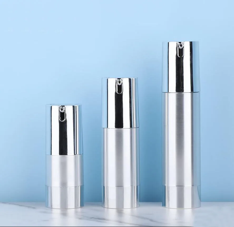 30ml UV silver airless vacuum pump bottle lotion emulsion serum eye essence toner foundation skin careCosmetic Container
30ml UV silver airless vacuum pump bottle lotion emulsion serum eye essence toner foundation skin careCosmetic Container