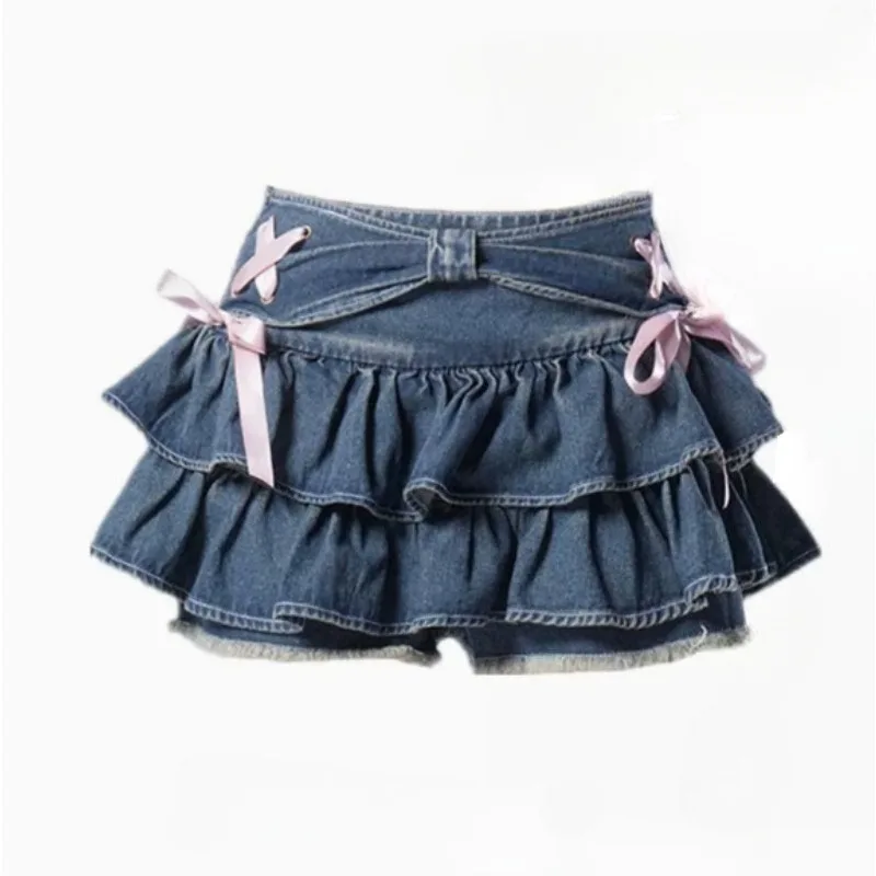 2026 Fashion Women Hot Girl Sweet Bow Vintage Y2k Clothes American Streetwear Sexy Summer A-line Gothic Mini Denim Skirts
2026 Fashion Women Hot Girl Sweet Bow Vintage Y2k Clothes American Streetwear Sexy Summer A-line Gothic Mini Denim Skirts