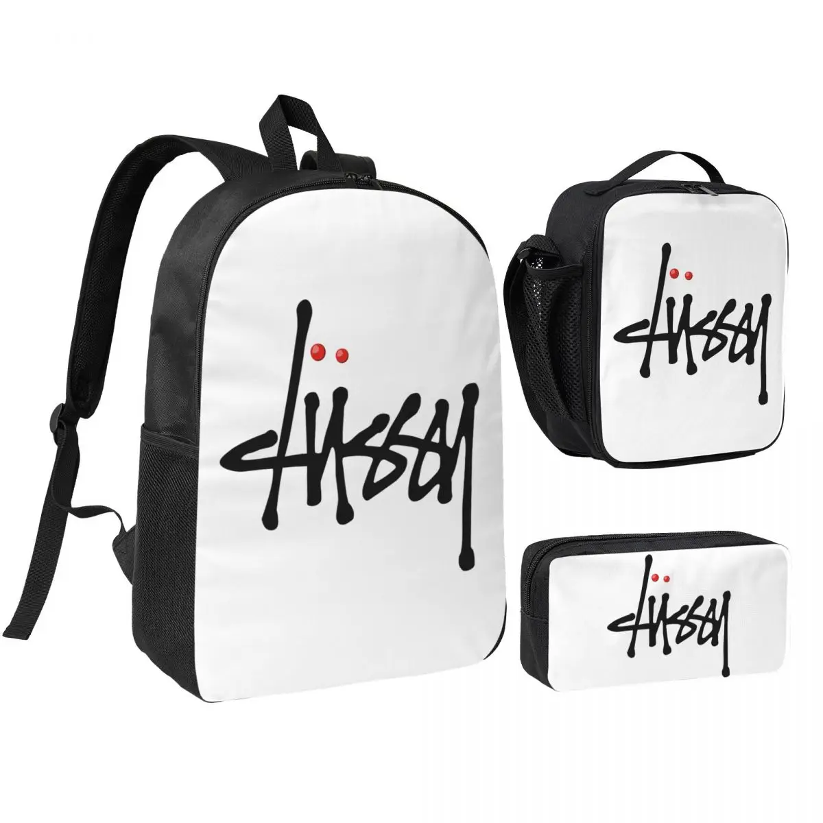 Clussy Backpack Student BookBag School Bag Shoulder Bags 3ps Insulated Lunch Bag Pencil Case
Clussy Backpack Student BookBag School Bag Shoulder Bags 3ps Insulated Lunch Bag Pencil Case