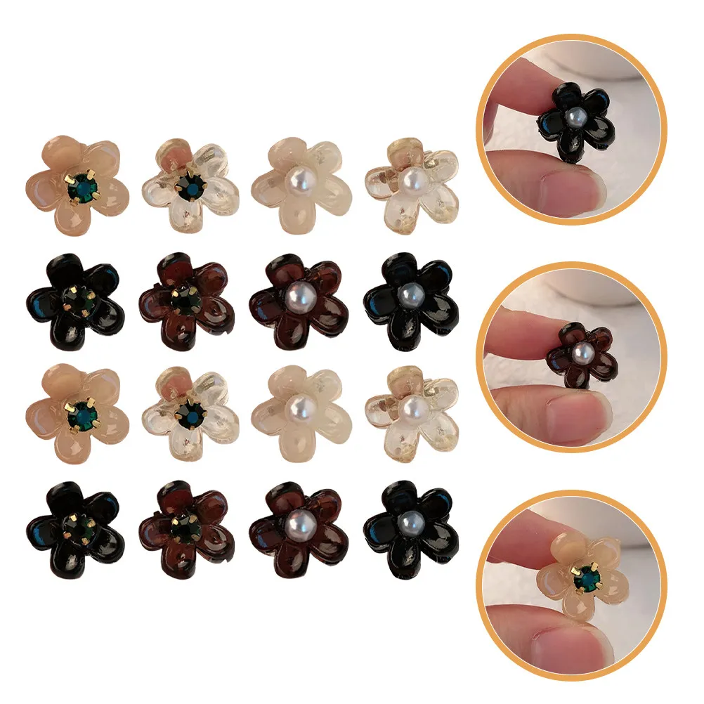 16Pcs Small Hair Claw Clips Pearl Flower Shape Sturdy for Kids Girls Thin Hair Wedding Birthday Photo Stage Daily Wear
16Pcs Small Hair Claw Clips Pearl Flower Shape Sturdy for Kids Girls Thin Hair Wedding Birthday Photo Stage Daily Wear