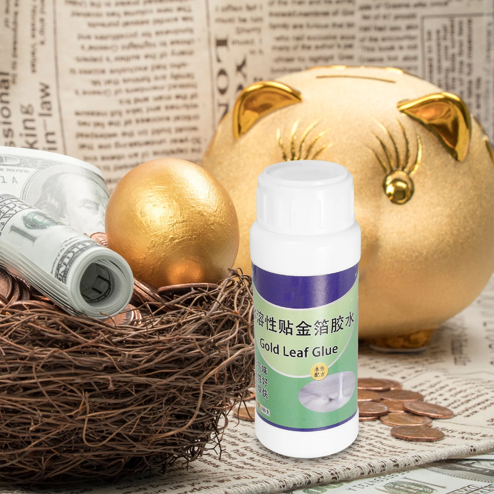 Gold Leaf Glue 100g Water-based Adhesive for DIY Craft Paper Fabric Wood Gilding Supply Art Project Home Decoration
Gold Leaf Glue 100g Water-based Adhesive for DIY Craft Paper Fabric Wood Gilding Supply Art Project Home Decoration