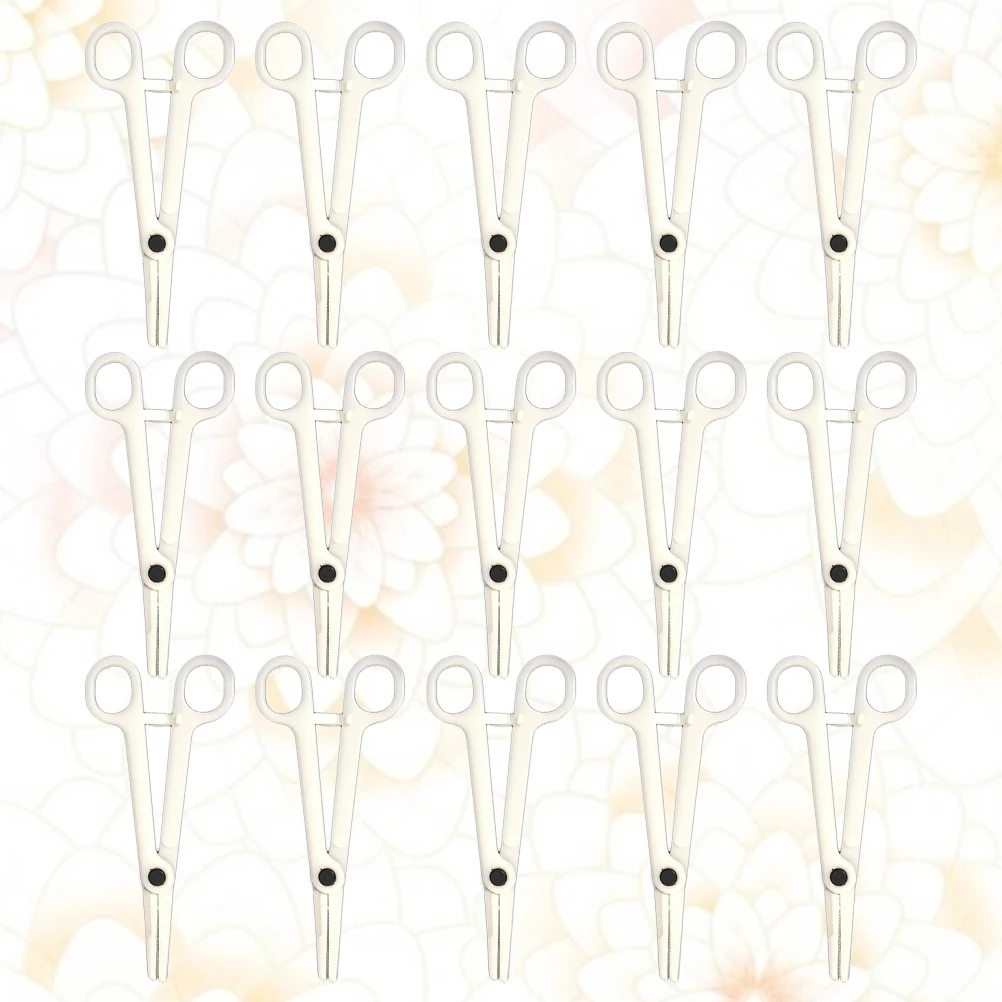15Pcs Plastic Forceps Diagonal Pliers for Body Piercing Disposable Piercing Clamps Suitable All Types Nose Lip Tongue Eyebrow
15Pcs Plastic Forceps Diagonal Pliers for Body Piercing Disposable Piercing Clamps Suitable All Types Nose Lip Tongue Eyebrow