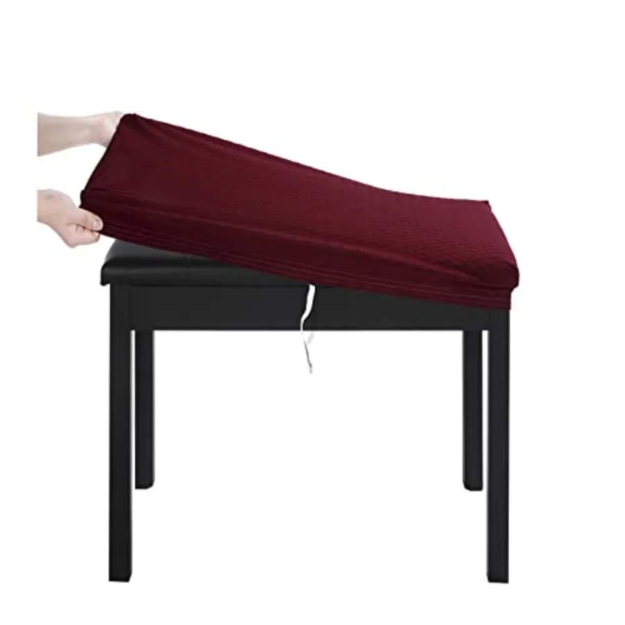 Luxury Piano Bench Cover, 20"- 27" L x (11.8"- 15.7") W Stretch Jacquard Washable Rectangle Dressing Stool Slipcover (S
Luxury Piano Bench Cover, 20"- 27" L x (11.8"- 15.7") W Stretch Jacquard Washable Rectangle Dressing Stool Slipcover (S