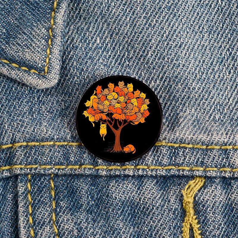Cat Tree Printed Pin Custom cute Brooches Shirt Lapel teacher tote Bag backpacks Badge Cartoon gift brooches pins for women
Cat Tree Printed Pin Custom cute Brooches Shirt Lapel teacher tote Bag backpacks Badge Cartoon gift brooches pins for women
