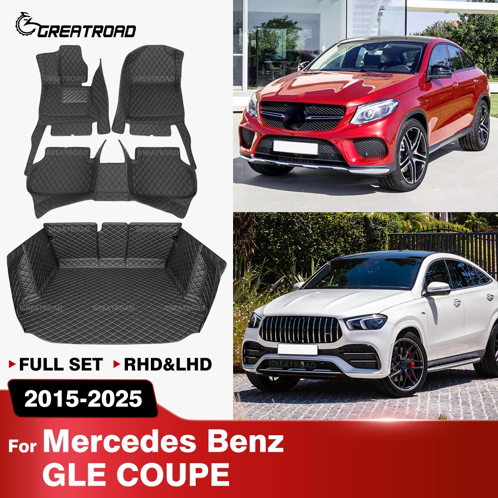 For Mercedes Benz GLE COUPE W166 W167 2015-2025 Custom Car Floor Mat Trunk Mat Automobile Carpet Interior Accessories Protective
For Mercedes Benz GLE COUPE W166 W167 2015-2025 Custom Car Floor Mat Trunk Mat Automobile Carpet Interior Accessories Protective