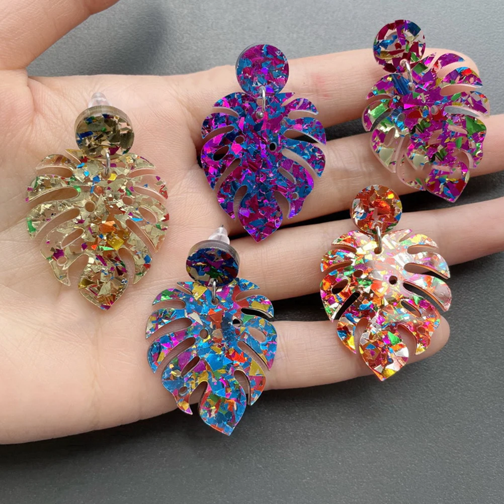 Sequin Leaf Earrings 5 Pairs Acrylic Lightweight Comfortable Various Colors Drop Earrings Jewelry Weddings Prom Parties Holidays
Sequin Leaf Earrings 5 Pairs Acrylic Lightweight Comfortable Various Colors Drop Earrings Jewelry Weddings Prom Parties Holidays