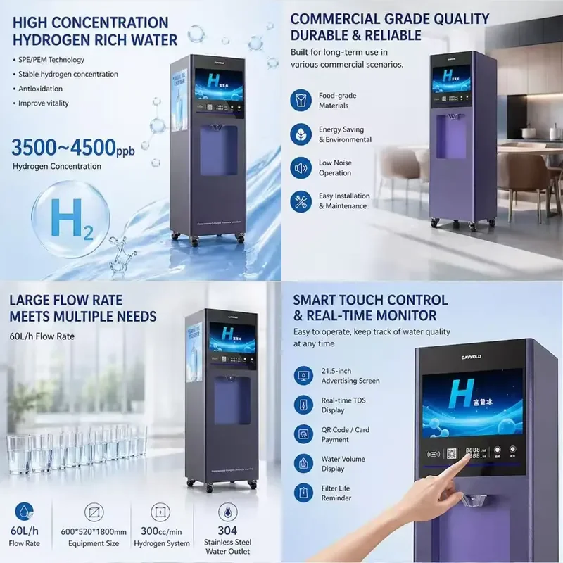 Water Generator Station for Industrial Commercial Use 4500ppb High Concentration SPE PEM Infused Water
Water Generator Station for Industrial Commercial Use 4500ppb High Concentration SPE PEM Infused Water