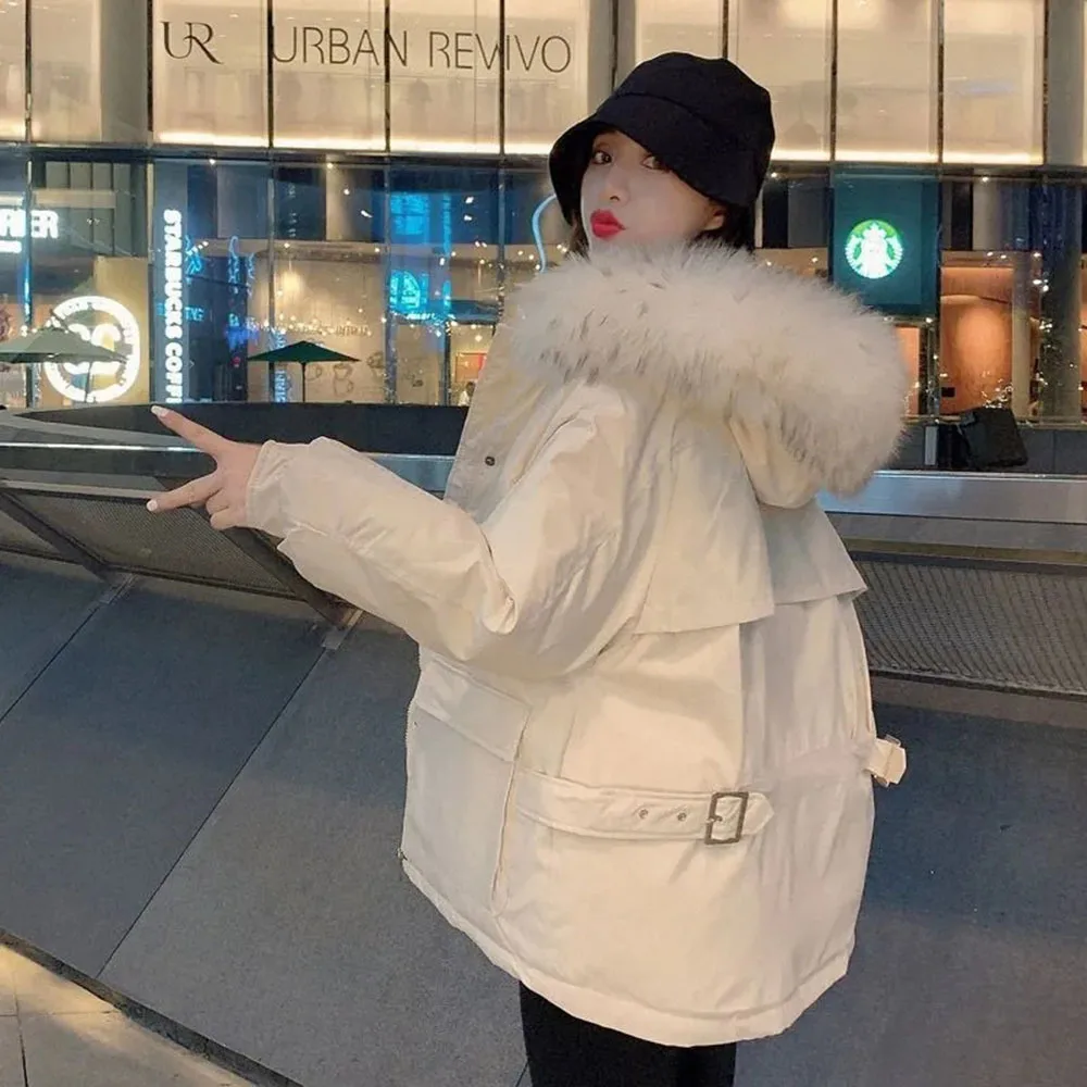 2024 New Oversize Women's Winter Down Jacket Ulzzang Casual Short Cotton Coat Female Fur Collar Hooded Parkas Loose Warm Outwear
2024 New Oversize Women's Winter Down Jacket Ulzzang Casual Short Cotton Coat Female Fur Collar Hooded Parkas Loose Warm Outwear