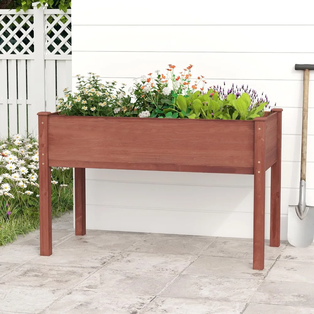 48x24x30 Inch Raised Garden Bed with Legs, Elevated Wooden Planter Box for Outdoor Plants Flowers Fruits Vegetable, Customized
48x24x30 Inch Raised Garden Bed with Legs, Elevated Wooden Planter Box for Outdoor Plants Flowers Fruits Vegetable, Customized
