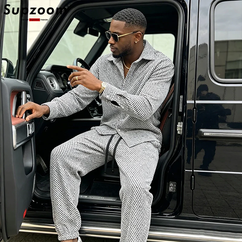 Supzoom 2026 Top Fashion New Arrival High Quality Comfortable Casual Spring and Autumn Loose Shirt And Pants Set
Supzoom 2026 Top Fashion New Arrival High Quality Comfortable Casual Spring and Autumn Loose Shirt And Pants Set