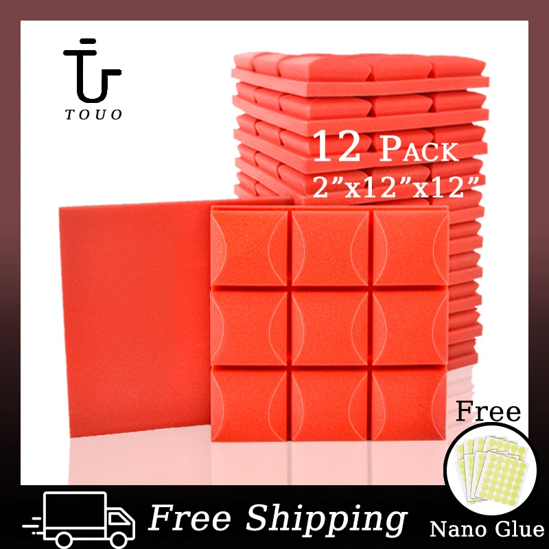TOUO Soundproofing Foam 12 Pcs Panel Decorative Soundproofing Door Music Studio Acoustic Foam Panels Insulation
TOUO Soundproofing Foam 12 Pcs Panel Decorative Soundproofing Door Music Studio Acoustic Foam Panels Insulation