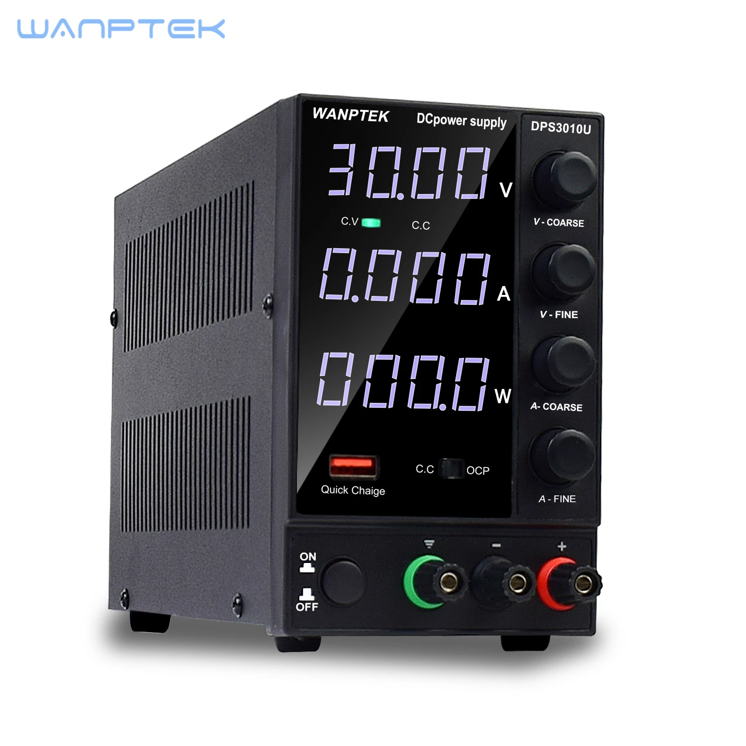 Wanptek Adjustable DC Stabilized Power Supply DPS3010U 30V10A Workbench Power Supply Electroplating Aging Battery Charging Test
Wanptek Adjustable DC Stabilized Power Supply DPS3010U 30V10A Workbench Power Supply Electroplating Aging Battery Charging Test