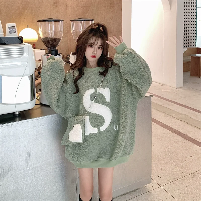 【 Free Bag 】 Sweater women's plush and thick 2023 autumn and winter lazy style mid length lamb plush to
【 Free Bag 】 Sweater women's plush and thick 2023 autumn and winter lazy style mid length lamb plush to