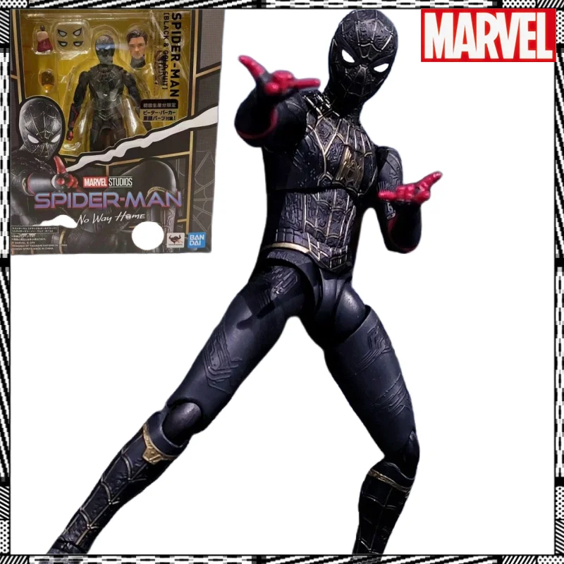 Original Shf Marvel Spiderman No Way Home Black & Gold Suit Collection Action Figure Decoration Model Limited Toys Collection
Original Shf Marvel Spiderman No Way Home Black & Gold Suit Collection Action Figure Decoration Model Limited Toys Collection