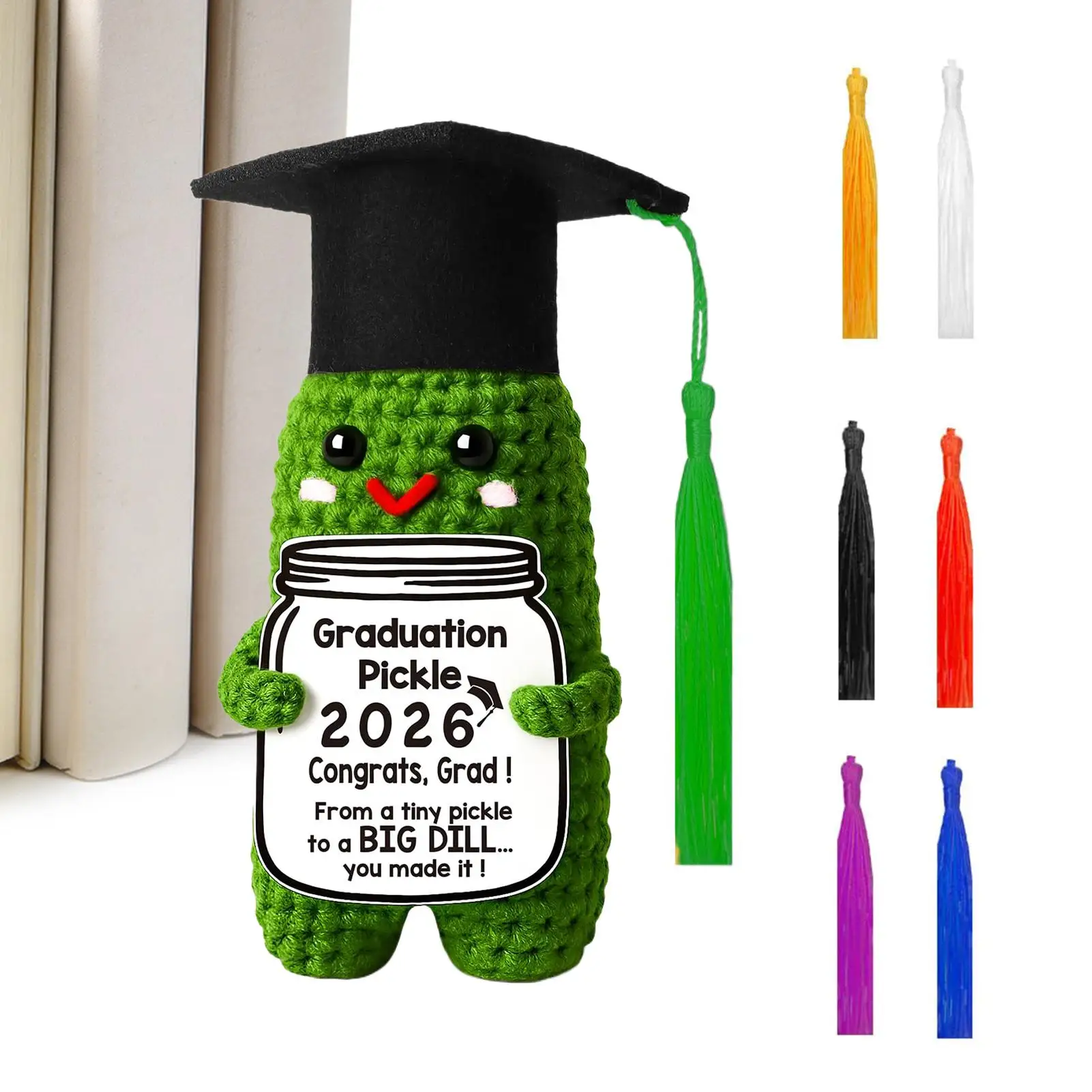 Graduation Pickle Graduation Keepsake Cute Knitted Cucumber Doll for Siblings Friend Classmate Roommate Party Home Office
Graduation Pickle Graduation Keepsake Cute Knitted Cucumber Doll for Siblings Friend Classmate Roommate Party Home Office