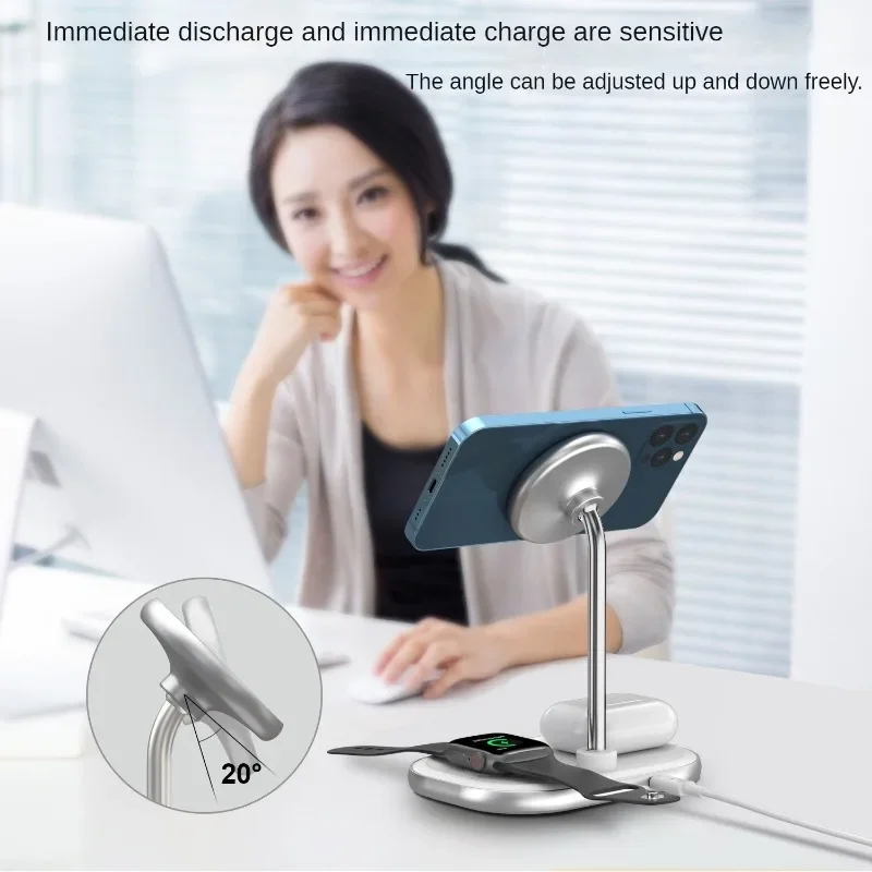 15W 2 in 1 Magnetic Wireless Charger Stand Foldable for IPhone 12 13 14 Mini Pro Max Apple Watch Airpods Fast Charging Station
15W 2 in 1 Magnetic Wireless Charger Stand Foldable for IPhone 12 13 14 Mini Pro Max Apple Watch Airpods Fast Charging Station