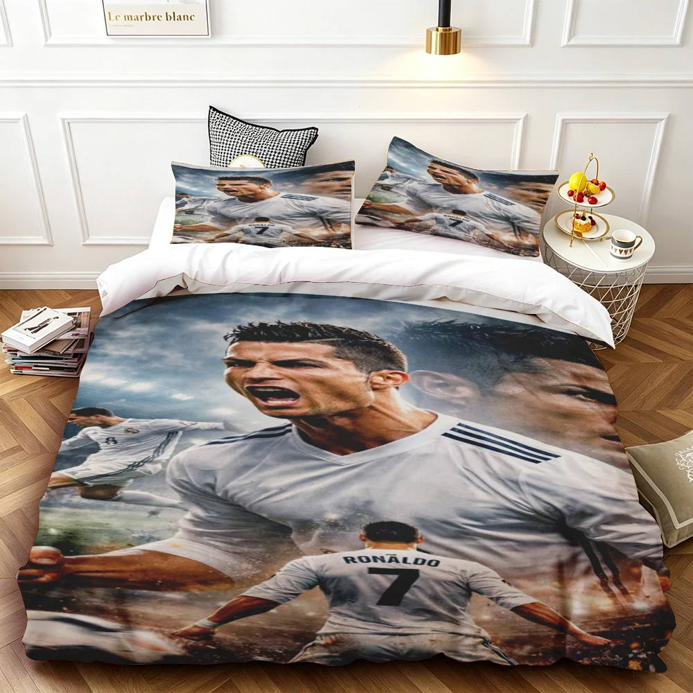 Duvet cover made of CR7 comfortable and durable, high-definition printing, single and double sizes, bedroom decoration, fan gift
Duvet cover made of CR7 comfortable and durable, high-definition printing, single and double sizes, bedroom decoration, fan gift