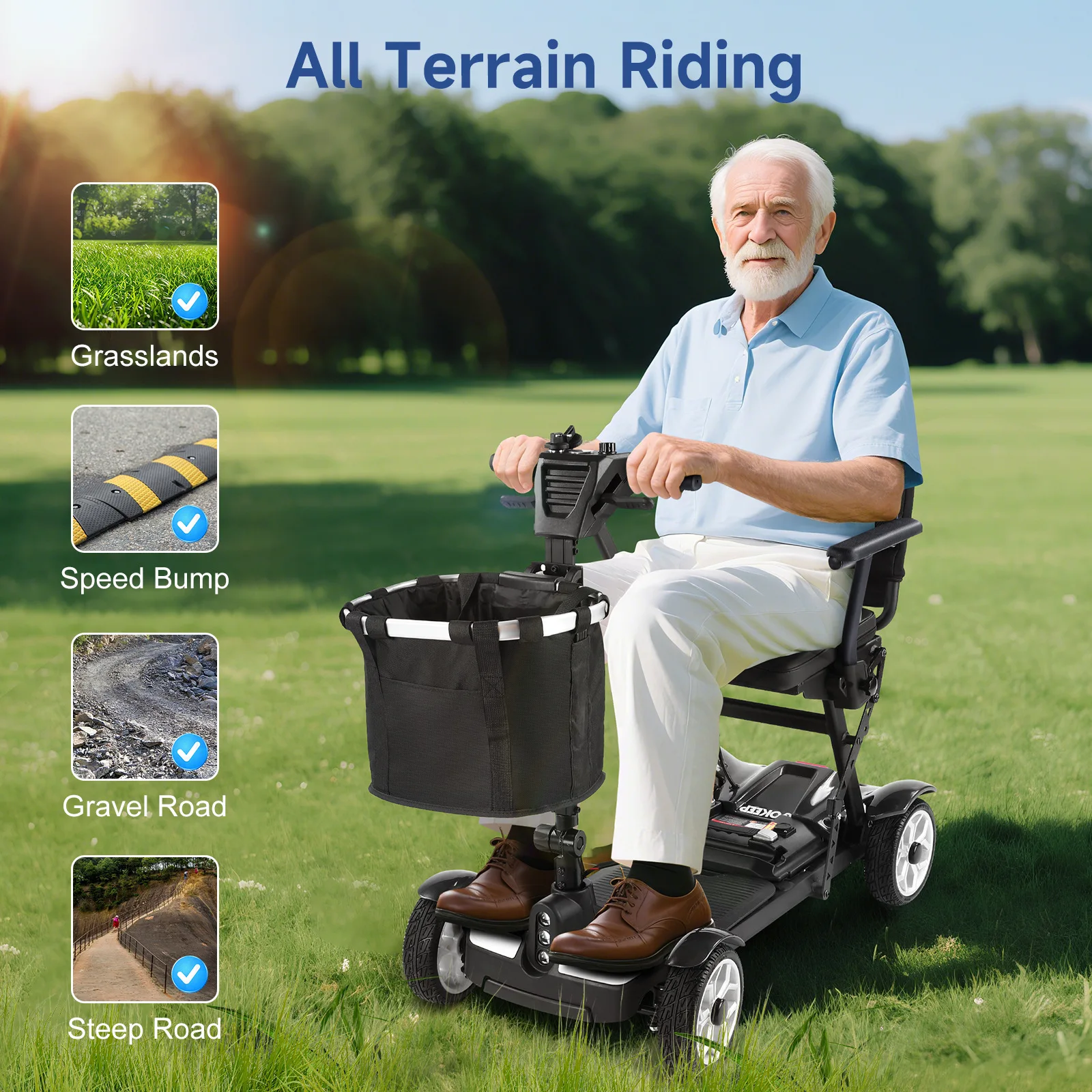 Lightweight Electric Mobility Scooter for Seniors, 36V Lithium Battery, 25KM Range, CE Certified, Foldable Elderly Wheelchair
Lightweight Electric Mobility Scooter for Seniors, 36V Lithium Battery, 25KM Range, CE Certified, Foldable Elderly Wheelchair