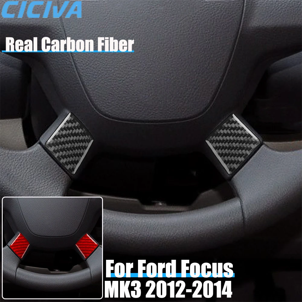 Real Carbon Fiber Car Accessories Steering Wheel Chin Decorative Cover Sticker Interior Trim For Ford Focus MK3 2012 2013 2014
Real Carbon Fiber Car Accessories Steering Wheel Chin Decorative Cover Sticker Interior Trim For Ford Focus MK3 2012 2013 2014