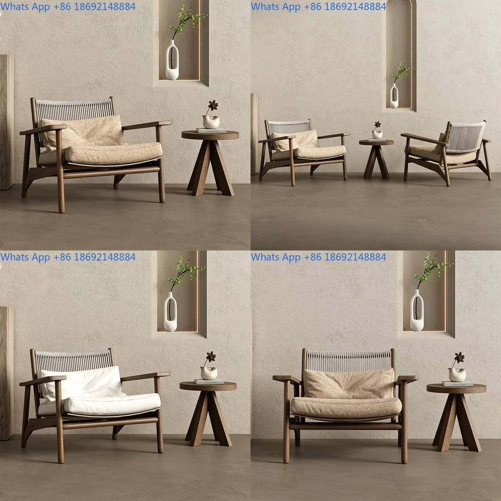 Middle ancient style retro single sofa chair, living room solid wood leisure chair, homestay balcony single lounge chair
Middle ancient style retro single sofa chair, living room solid wood leisure chair, homestay balcony single lounge chair