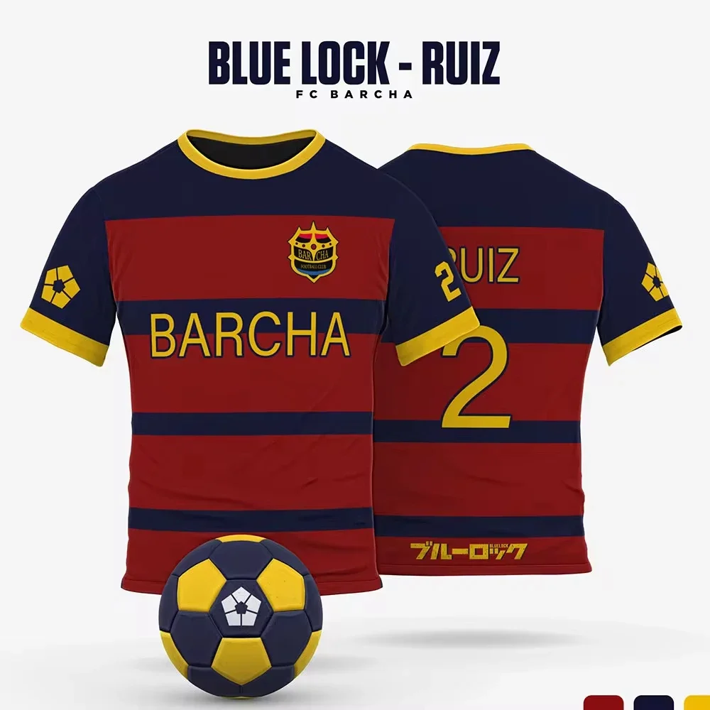Blue Lock FC Barcha Cartoon Cartoon Cosplay 3D Printed Quick Drying Breathable Sports Fitness Men Plus Size Round Neck T-shirt
Blue Lock FC Barcha Cartoon Cartoon Cosplay 3D Printed Quick Drying Breathable Sports Fitness Men Plus Size Round Neck T-shirt