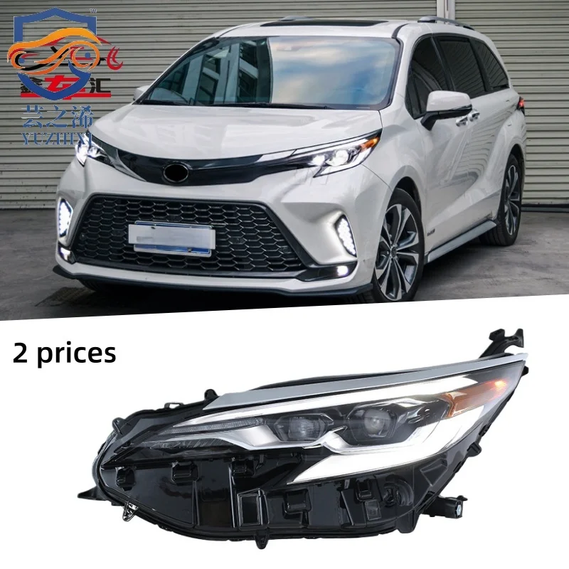 XCH For 2021-2024 Toyota Sienna headlight assembly upgrade, high-spec LED projector headlights and daytime running lights.
XCH For 2021-2024 Toyota Sienna headlight assembly upgrade, high-spec LED projector headlights and daytime running lights.