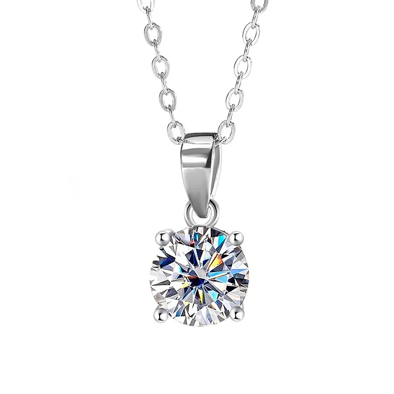 Exquisite 925 Silver 4-Prong Necklace | 1-5CT Moissanite Pendant | Women's Wedding/Birthday Luxury Jewelry
Exquisite 925 Silver 4-Prong Necklace | 1-5CT Moissanite Pendant | Women's Wedding/Birthday Luxury Jewelry