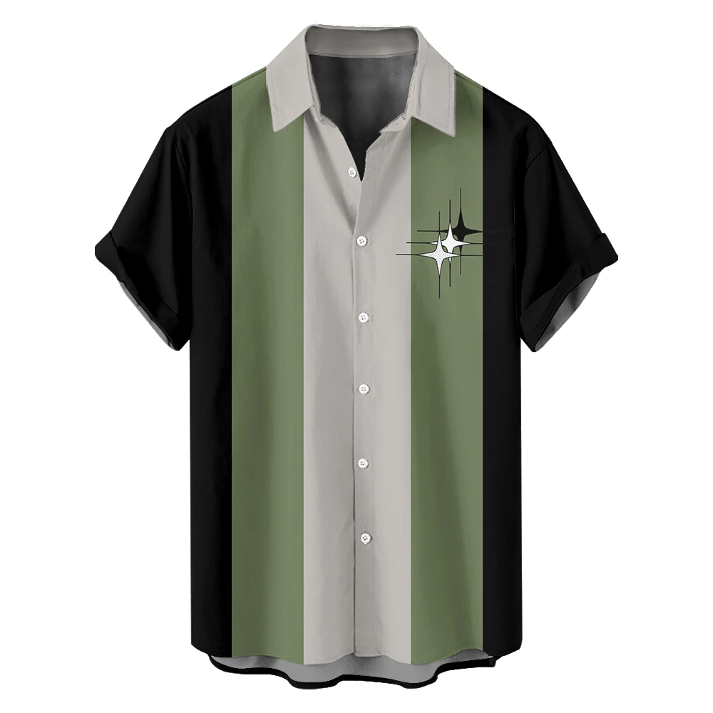 Summer simple four-point star leisure travel Plus size short sleeve shirt Hawaiian style digital print loose trend shirt
Summer simple four-point star leisure travel Plus size short sleeve shirt Hawaiian style digital print loose trend shirt