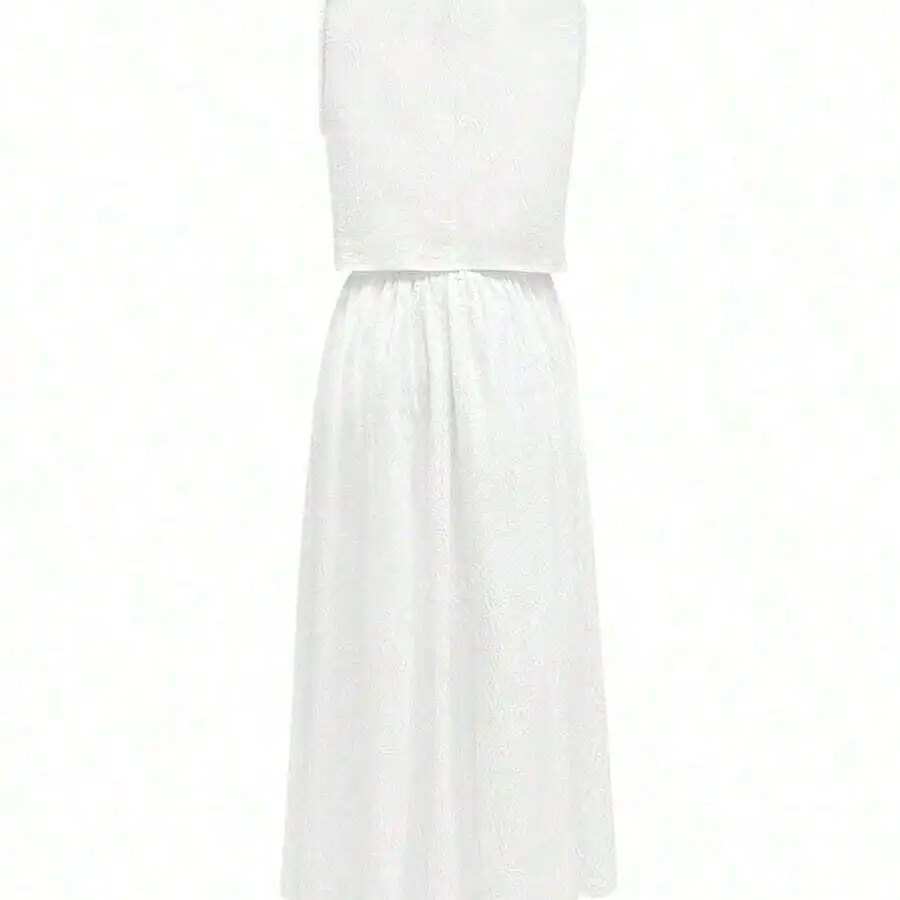 Womens Solid Color Sleeveless Top And Loose Front Button Skirt 2 Piece Set Summer Casual Outfit
Womens Solid Color Sleeveless Top And Loose Front Button Skirt 2 Piece Set Summer Casual Outfit