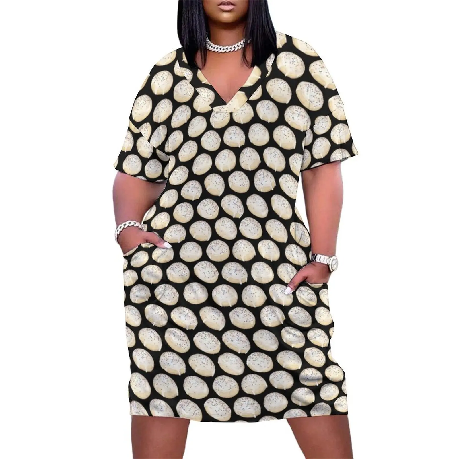 Anise Cookie Pattern (BLACK) Loose Pocket Dress dress for women dresses women summer 2025
Anise Cookie Pattern (BLACK) Loose Pocket Dress dress for women dresses women summer 2025