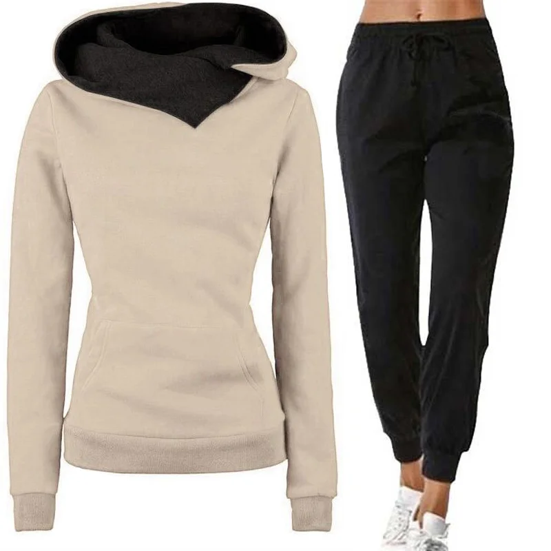 Woman Tracksuit 2 Piece Set Winter Warm Hooded Pullovers Sweatshirts Female Jogging Tops Or Black Pants Clothing Sports Outfits
Woman Tracksuit 2 Piece Set Winter Warm Hooded Pullovers Sweatshirts Female Jogging Tops Or Black Pants Clothing Sports Outfits