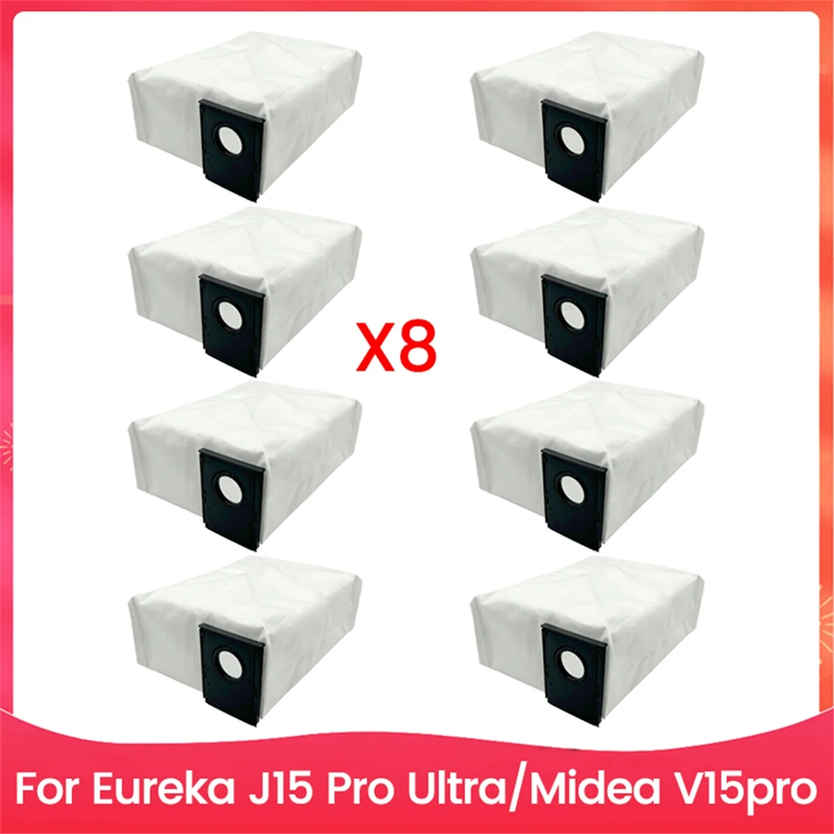 A97P 8 шт. набор мешков для пыли для J15 Pro Ultra для V15pro робот-пылесос пылесборник аксессуары запасные части
A97P 8 шт. набор мешков для пыли для J15 Pro Ultra для V15pro робот-пылесос пылесборник аксессуары запасные части