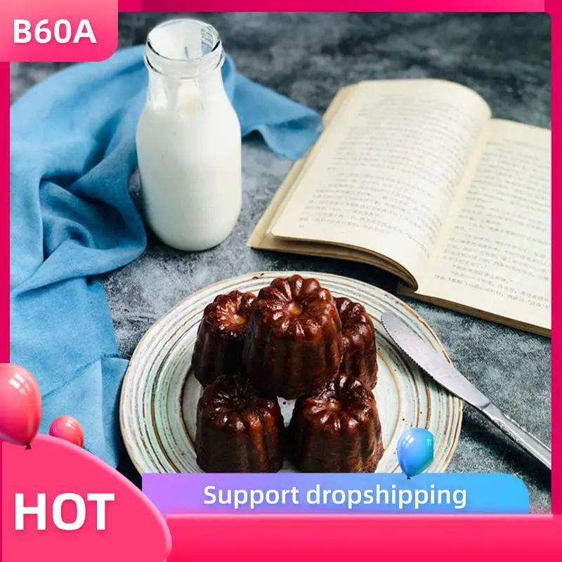 B60A Canele Mold, Cannele Muffin Cup, 18Pcs Non-Stick Cannele Mould Gray-Black Canneles
B60A Canele Mold, Cannele Muffin Cup, 18Pcs Non-Stick Cannele Mould Gray-Black Canneles