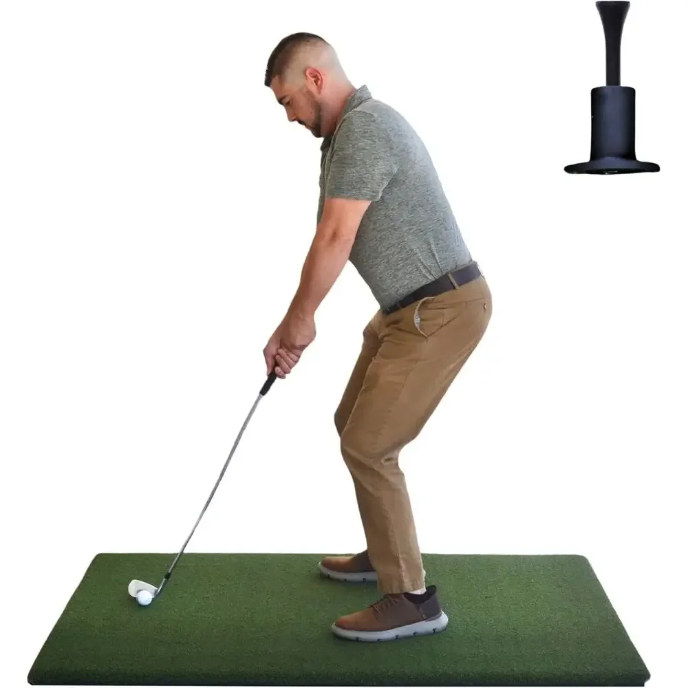 Heavy-Duty 3x5 Golf Practice Mat with Real Tee and Through-Hole, Suitable for Indoor/Outdoor Use
Heavy-Duty 3x5 Golf Practice Mat with Real Tee and Through-Hole, Suitable for Indoor/Outdoor Use