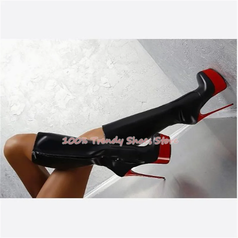 Fashion Catwalk Mixed Color Chunky Platform Boots for Women Big Size Knee High Long Boots Lady Super High Heel Dress Shoes
Fashion Catwalk Mixed Color Chunky Platform Boots for Women Big Size Knee High Long Boots Lady Super High Heel Dress Shoes