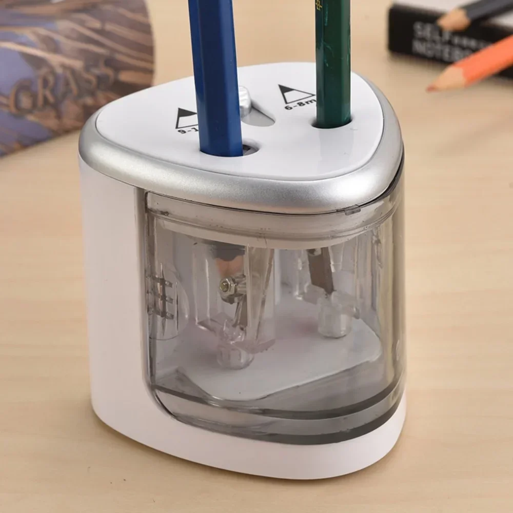 STONEGO Automatic Electric Pencil Sharpener Dual Hole Design with Rollers Pupil Writing Stationery for School Office Home
STONEGO Automatic Electric Pencil Sharpener Dual Hole Design with Rollers Pupil Writing Stationery for School Office Home