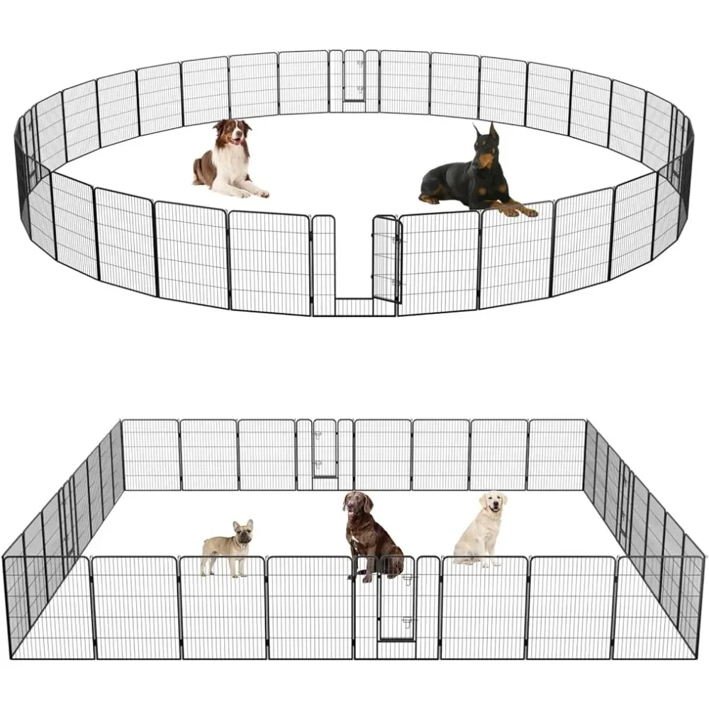 32 Panels 40 Inch Hight Indoor Outdoor Folding Metal Portable Puppy Exercise Pen Heavy Duty Dog Fence for Yard Camping,Black
32 Panels 40 Inch Hight Indoor Outdoor Folding Metal Portable Puppy Exercise Pen Heavy Duty Dog Fence for Yard Camping,Black
