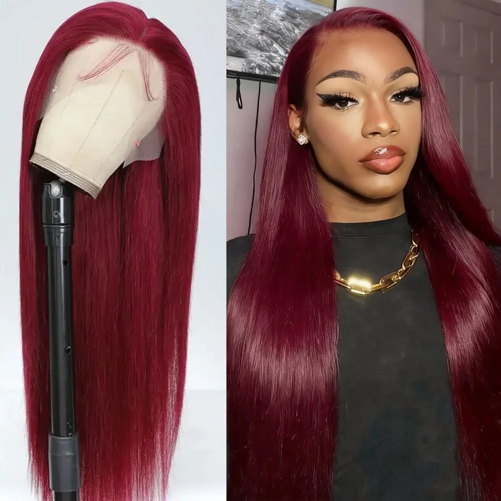 Бордовый парик из натуральных волос 99J, 13x6 HD, с прозрачной кружевной передней частью, бразильский, окрашенный, 40 дюймов, прямой, красный, парик с кружевной передней частью 13x4, плотность 220%
Бордовый парик из натуральных волос 99J, 13x6 HD, с прозрачной кружевной передней частью, бразильский, окрашенный, 40 дюймов, прямой, красный, парик с кружевной передней частью 13x4, плотность 220%